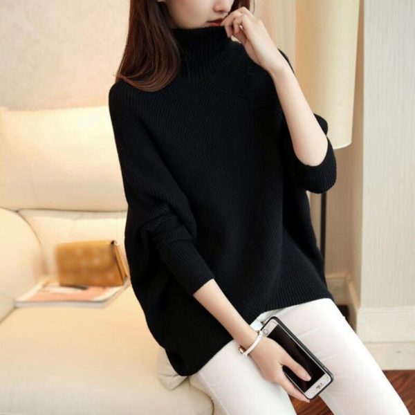CHICEVER-Hit-Colors-Pullovers-Sweater-For-Women-Turtleneck-Batwing-Sleeve-Loose-Knitted-Sweaters-Korean-Fashion-Clothing-5.jpg