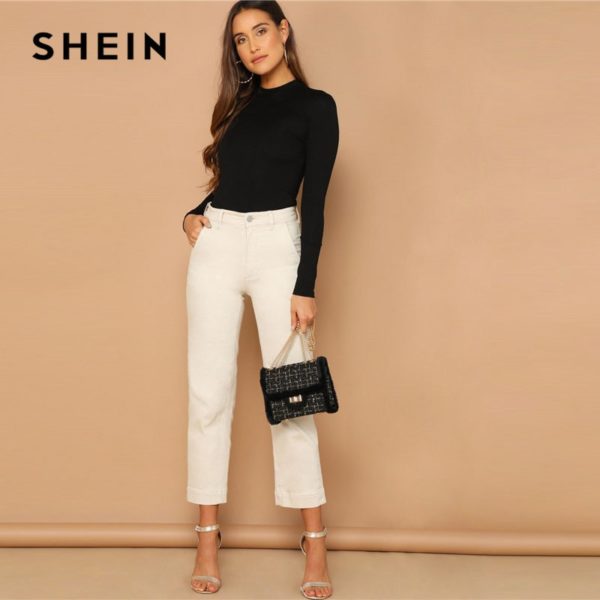 SHEIN-Spring-Lady-Black-Solid-Form-Slim-Fit-Tee-Women-Highstreet-Stand-Collar-Mock-Neck-Casual-4.jpg