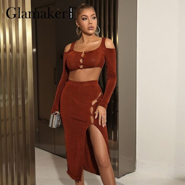 Glamaker-Khaki-sexy-hollow-out-skirts-sets-Elegant-dinner-cropped-top-and-high-split-skirt-women-4.jpg