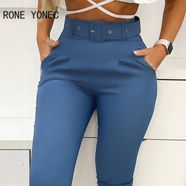 Women-Chic-Ruffle-Lace-Up-Criss-Cross-Crop-Top-with-Belt-Casual-Pencil-Pants-Sets-3.jpg