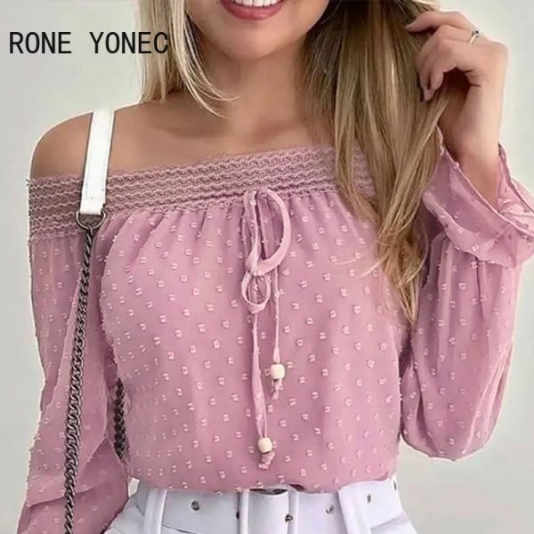 Women-Chic-Slash-Collar-Off-Shoulder-Lace-Up-Long-Sleeves-with-Belt-Sexy-Short-Sets-2.jpg