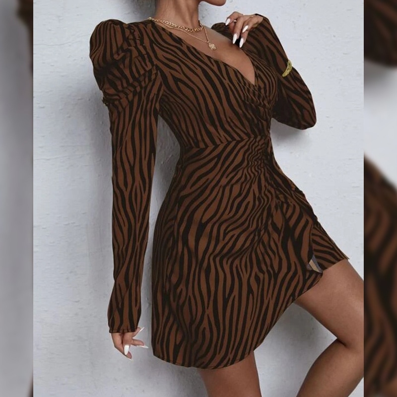 2022-Summer-Floral-Women-Dresses-Stitching-Mini-Casual-Long-Sleeve-V-neck-Female-Holiday-Sexy-Leopard-3