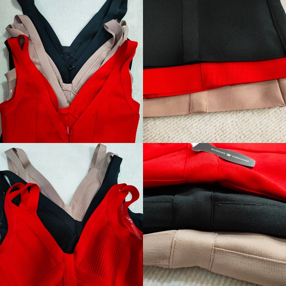 2022-Summer-New-Women-Bandage-Jumpsuits-Romper-V-Neck-Sexy-Backless-Black-Khaki-Red-Strap-Long-5