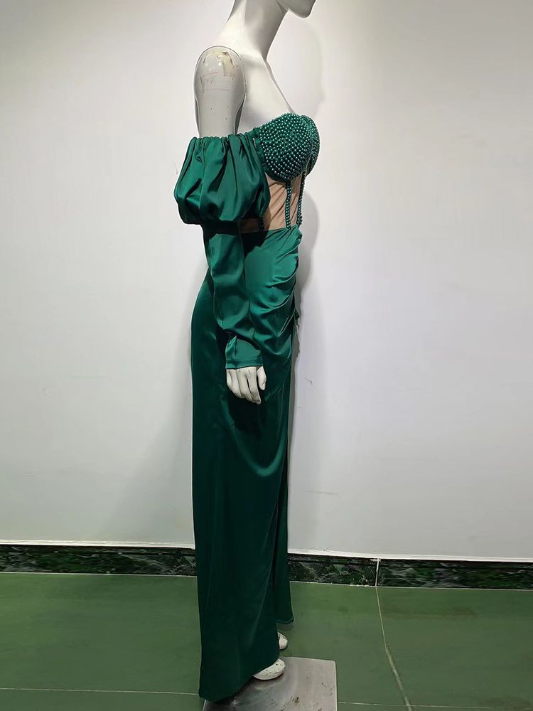 Ailigou-2022-New-Luxury-Beaded-Emerald-Green-Evening-Dress-Off-Shoulder-Puff-Sleeve-Side-Sexy-Skinny-4