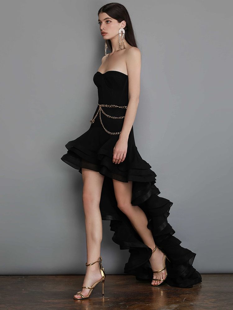 Ailigou-2022-New-Summer-Women-s-Sexy-Strapless-Backless-Layered-Ruffle-Long-Black-Tight-Bandage-Dress-4