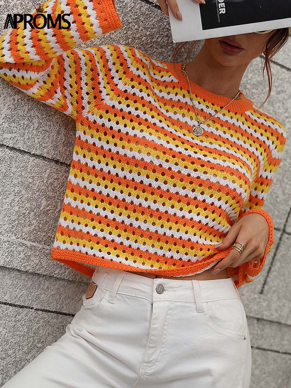 Aproms-Multi-Striped-Knit-Crochet-Sweater-and-Pullover-Vintage-Hollow-Out-Jumpers-90s-Cool-Girls-Long-4