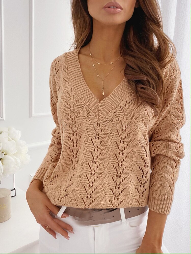 Autumn-Fashion-Hollow-Out-Pullovers-Women-Casual-V-Neck-Knitted-Sweaters-Elegant-Loose-Long-Sleeve-Knitwear-5