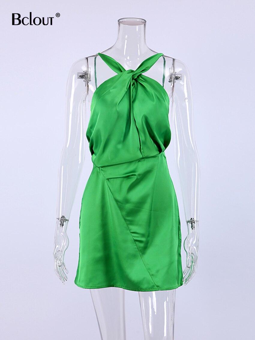Bclout-Summer-Green-Satin-Dress-Women-Casual-High-Waist-Backless-Sexy-Dress-Elegant-Fashion-A-Line-3
