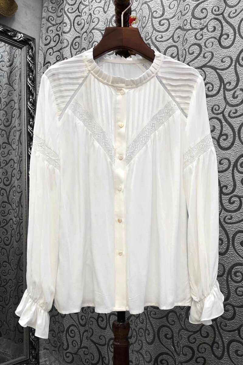 Boho-Inspired-ruffled-Button-Up-blouses-Shirts-women-long-sleeve-pleated-detailing-lace-panels-women-blouses-1