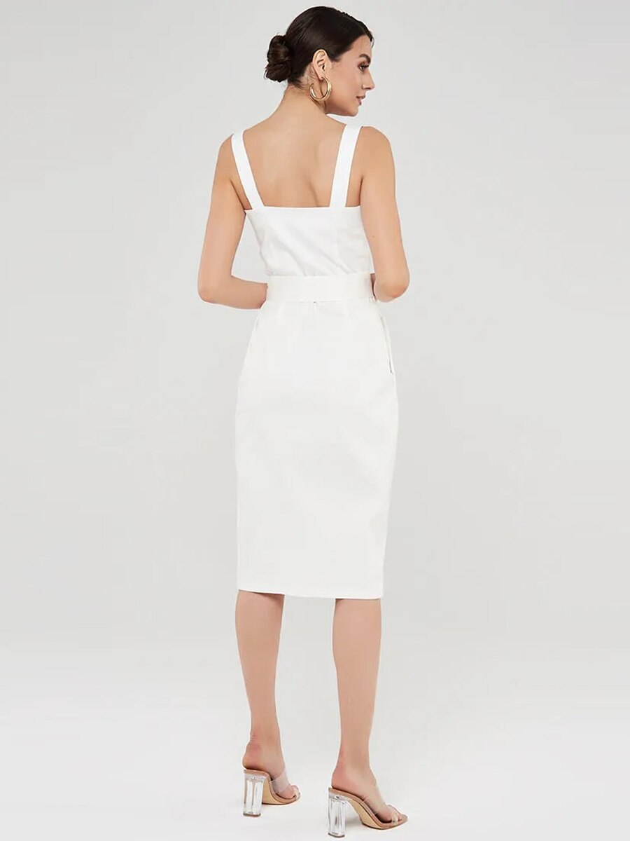 Cotton-White-Dress-With-Button-Sexy-Spaghetti-Strap-High-Waist-Sheath-Midi-Female-Clothing-2022-For-1