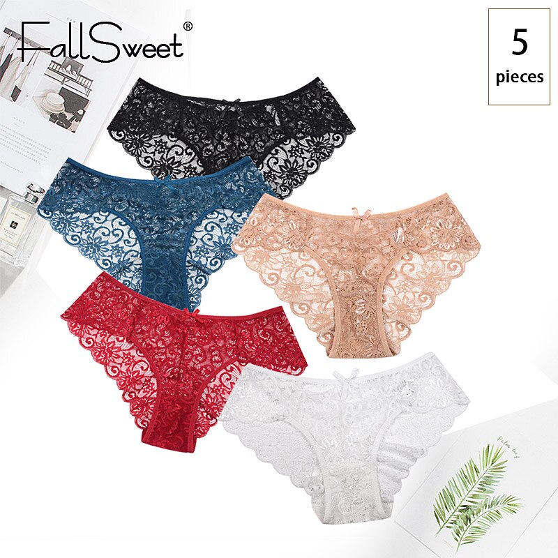 FallSweet-5-pcs-pack-Ultra-Thin-Lace-Panties-Mid-Rise-Soft-Women-Brief-Hollow-Transparent-Underwear-1