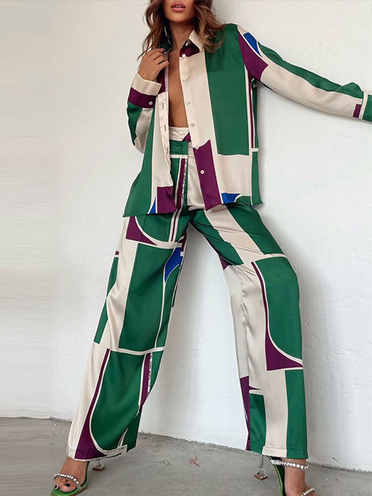 Fashion-Satin-Print-Women-s-2-Piece-Sets-Loose-Long-Sleeve-Shirts-And-Straight-Pants-Suits-5