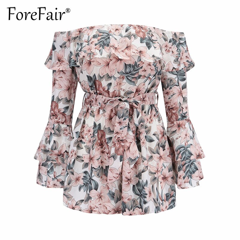 Forefair-Bohemian-Floral-Print-Ruffles-Chiffon-Shorts-Jumpsuit-Rompers-Women-Long-Sleeve-Off-Shoulder-Slash-Neck-3
