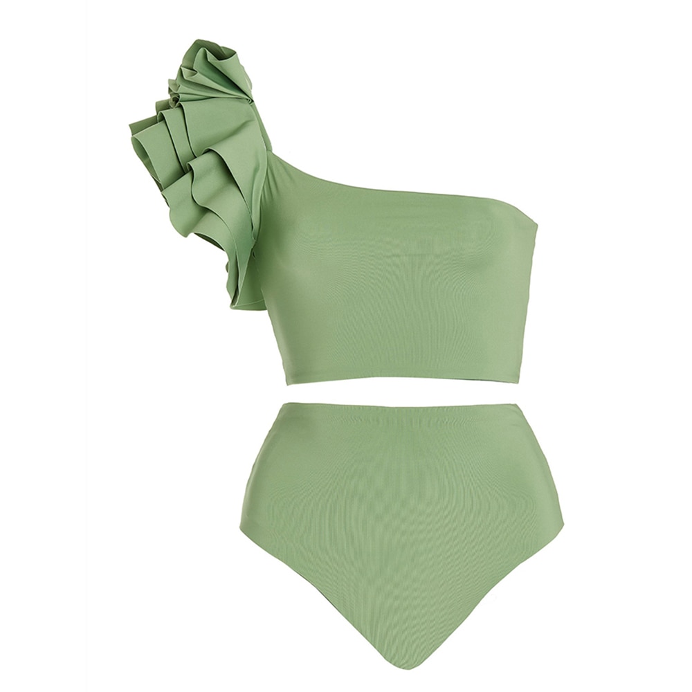 Green-Solid-Color-3D-Flower-Fashion-Split-Swimsuit-2022-Luxury-Shorts-Bourkini-Plus-Size-Tankini-Women-1