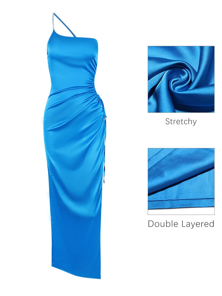 JillPeri-Elegant-Luxury-Dresses-For-Party-Embellished-Ruched-Slit-One-Shoulder-Double-Layered-Satin-Outfit-Maxi-5