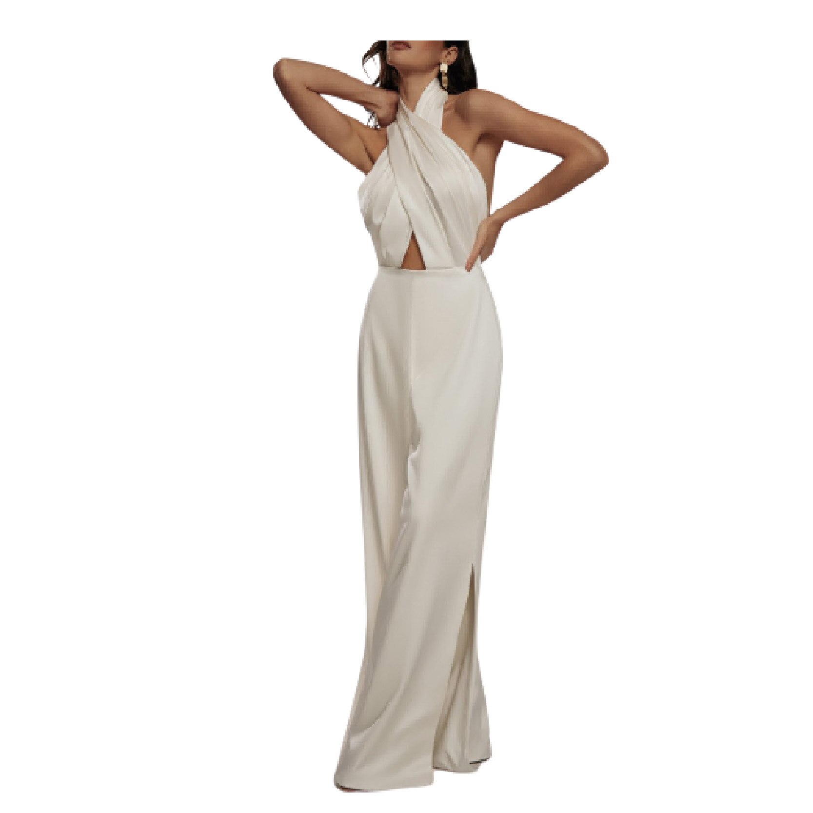 Ladies-Jumpsuit-Sexy-Slim-Solid-Color-Sleeveless-Cross-Halter-Hollow-Backless-Wide-Leg-Pants-Trousers-Daily-4