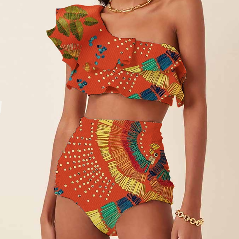 One-Shoulder-Embroidered-Printed-Ruffled-Push-Up-Micro-Swimsuit-Two-Pieces-Plus-Tankini-Women-Swimming-Suits-2