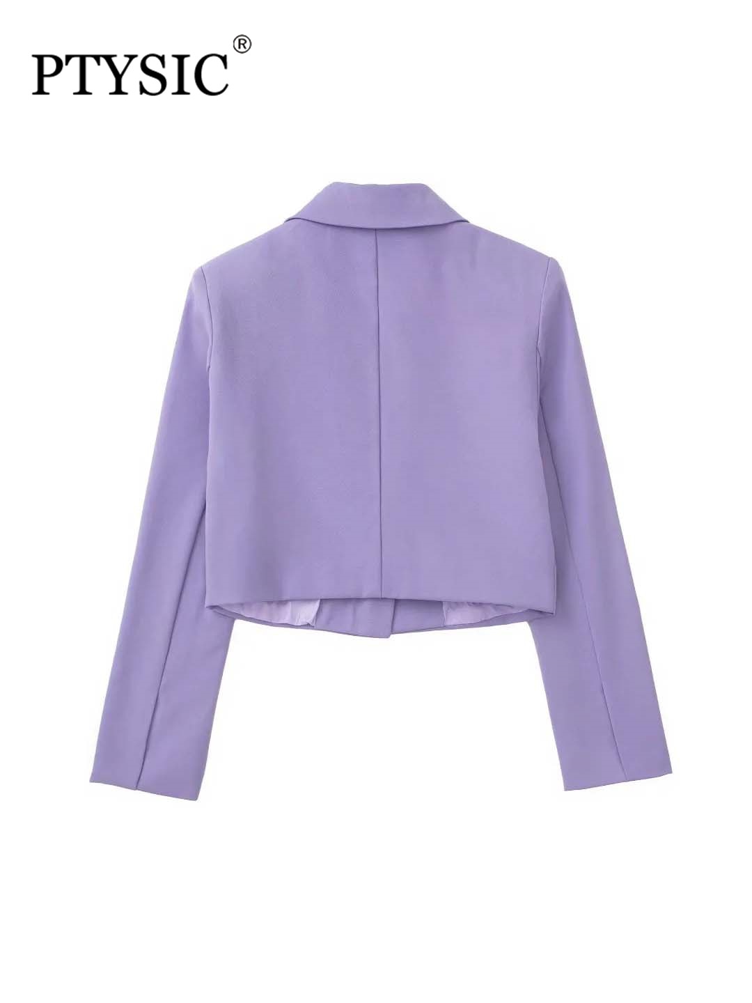 PTYSIC-Women-Officewear-Single-Button-Full-Sleeve-Cropped-Pockets-Blazer-Coat-Zipper-Fly-Short-Skirts-Office-4