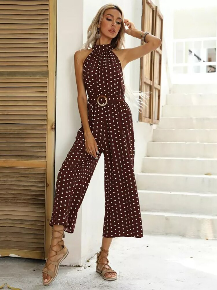 Polka-Dots-Retro-Belted-Calf-length-Vacation-Halter-Neck-Jumpsuit-Women-Elegant-Casual-Lady-Outfits-TZ6078-3
