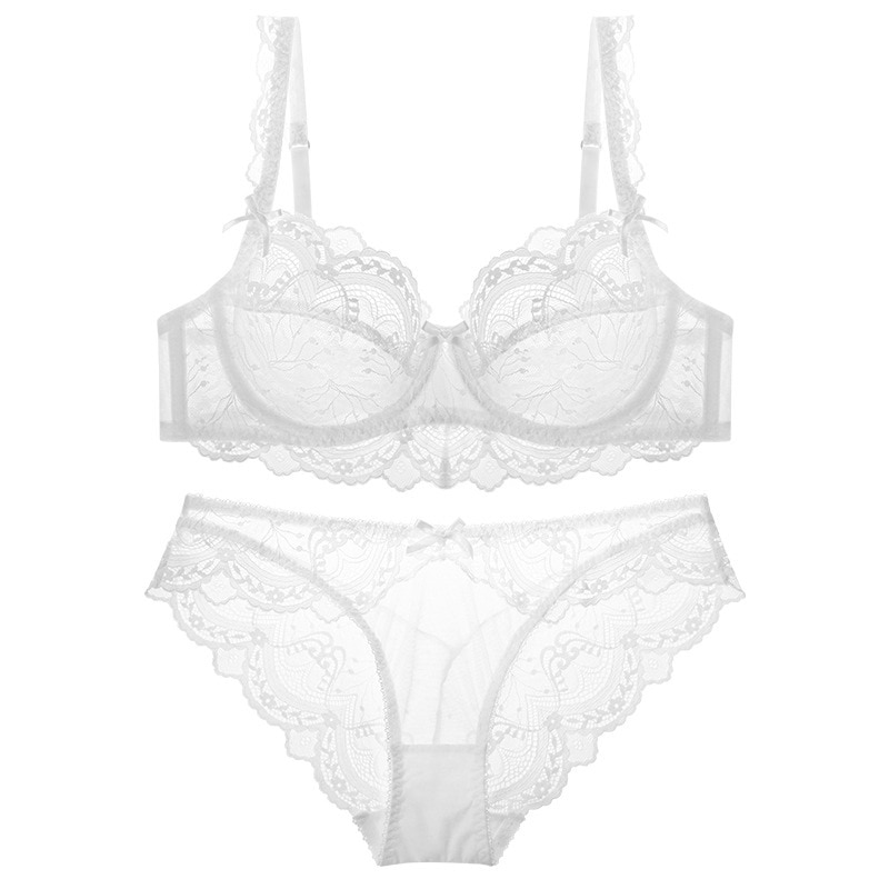 TERMEZY-ultra-thin-cup-sexy-lace-underwear-transparent-bra-Set-Bow-decoration-Lingerie-Comfortable-Brassiere-and-2