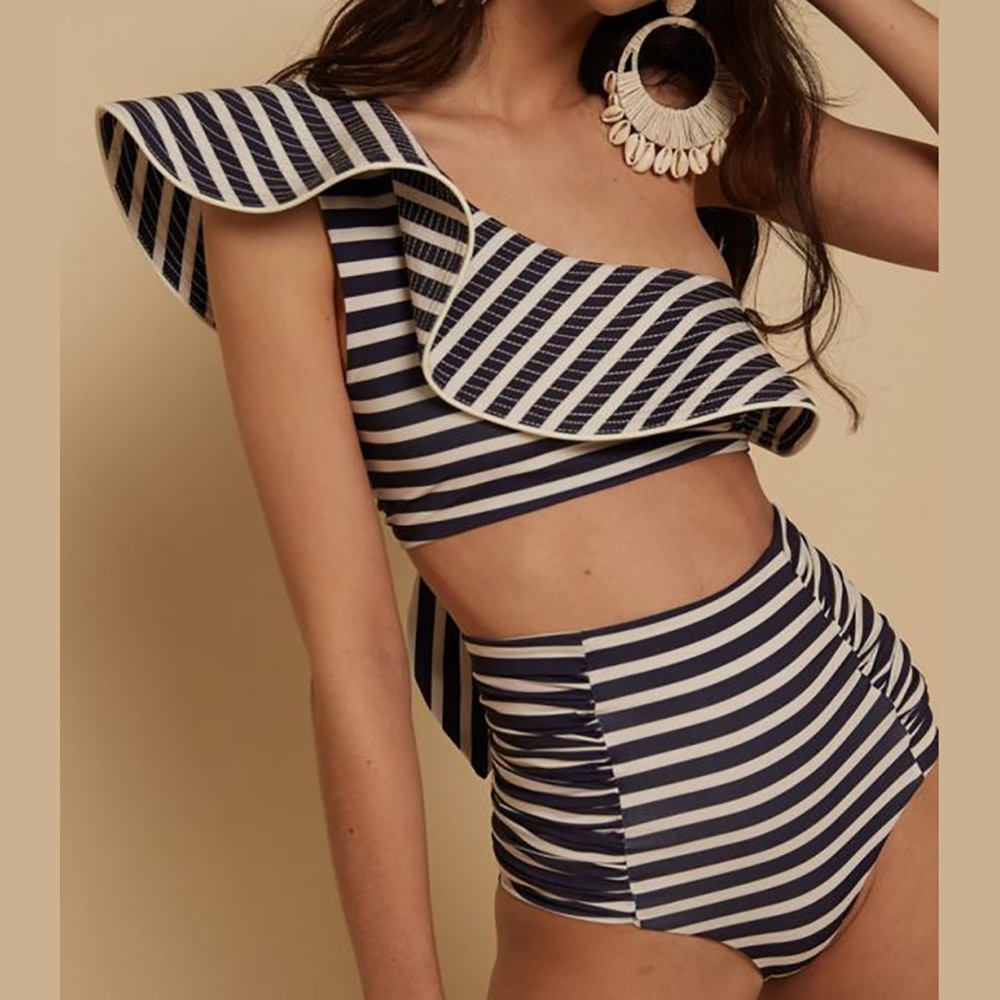 Two-Pieces-Plus-Size-Tankini-Striped-Print-Ruffle-Split-Swimsuit-Lace-Stripe-Cutout-Tight-Brazilian-Biquini-2