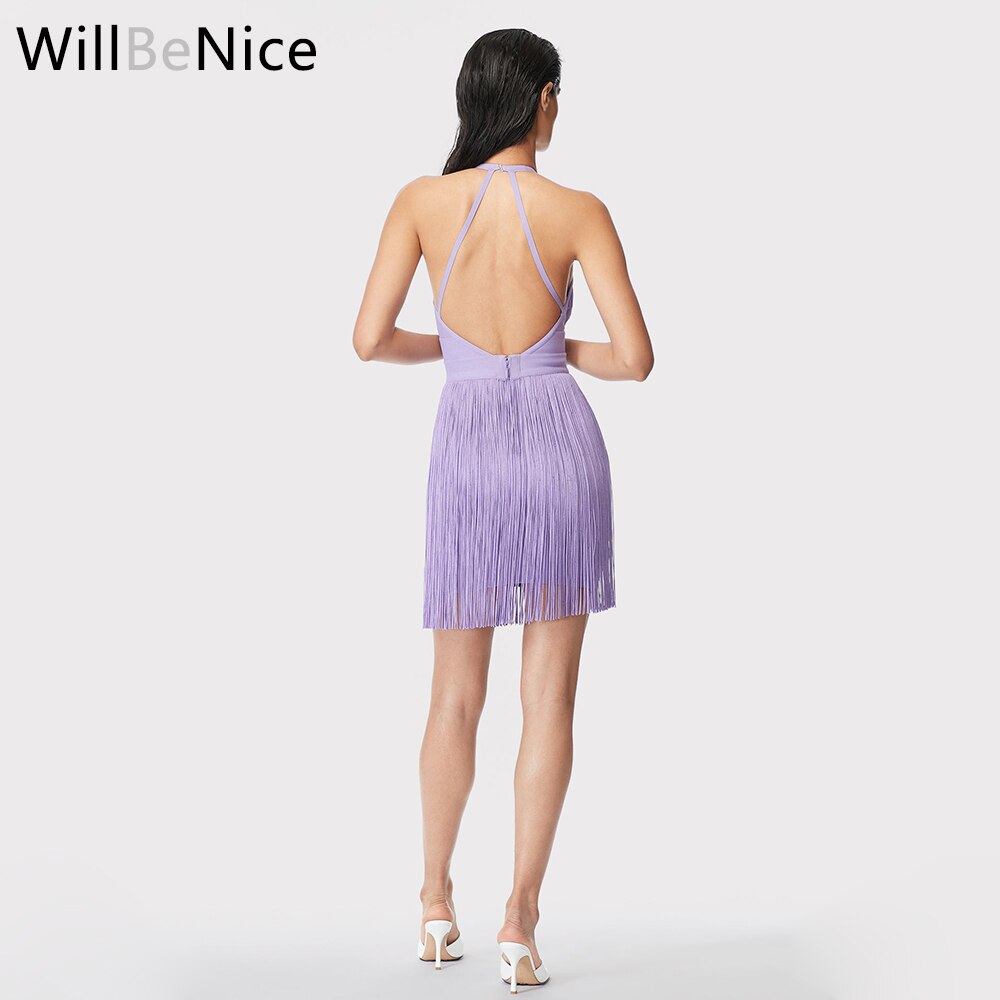 WillBeNice-2022-Tassel-Summer-Female-Halter-Backless-Casual-Club-Mini-Sexy-Fringe-Bandage-Bodycon-Party-Dress-4