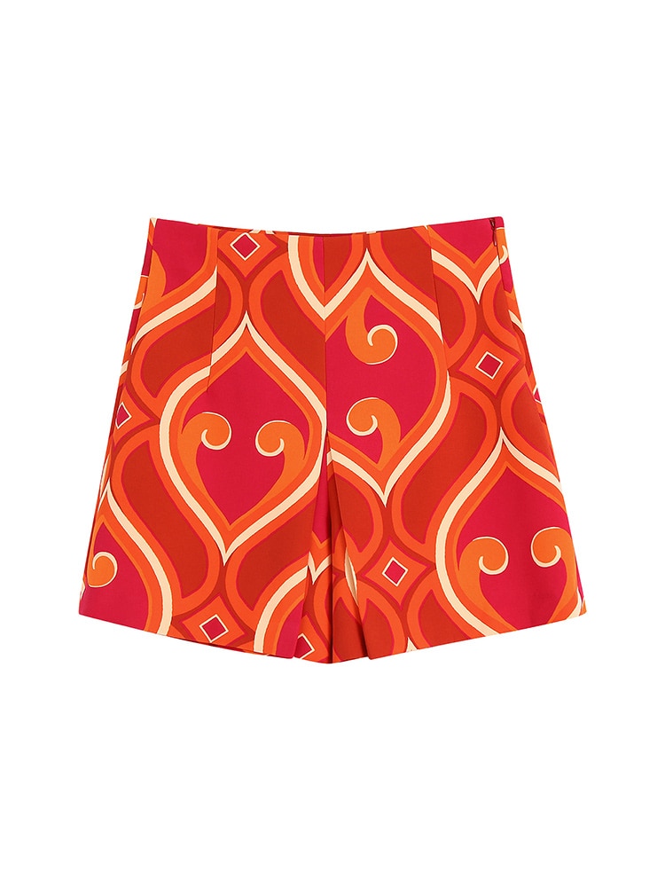 Women-Bermuda-Printed-Blouses-And-Shorts-Set-2022-New-Turn-Down-Collar-Long-Sleeve-Tops-High-3