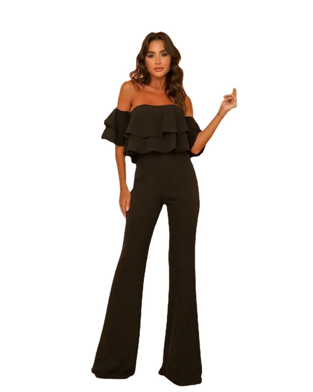 Women-Jumpsuits-Solid-Color-2022-Summer-New-Always-Collar-Ruffle-Solid-Color-Jumpsuit-Slim-Fitting-Bell-2