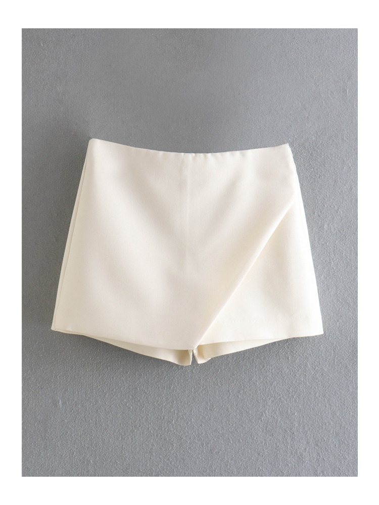 ZEVITY-New-Women-Fashion-Candy-Color-Asymmetrical-Shorts-Skirts-Lady-Zipper-Fly-Pockets-Hot-Shorts-Chic-5