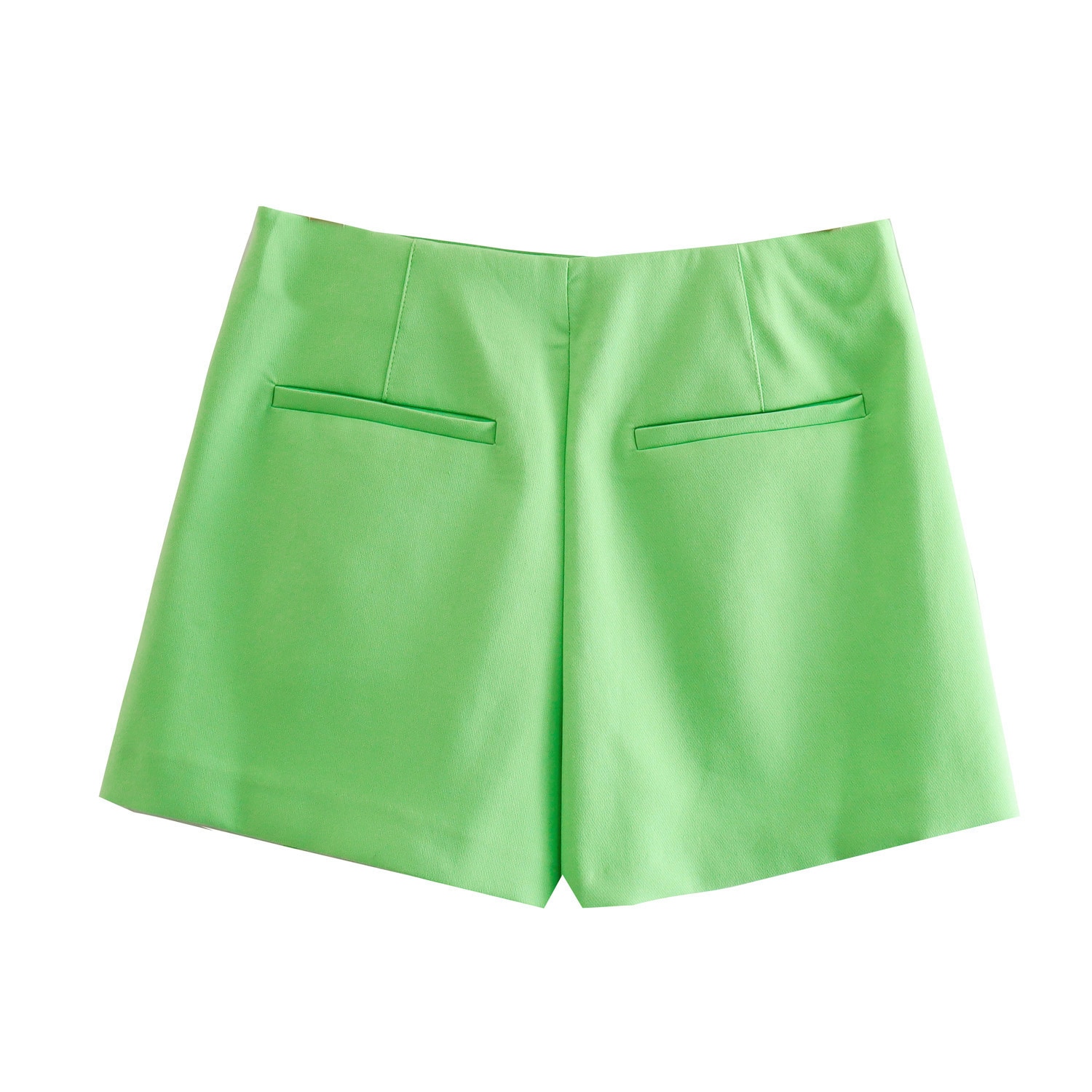 Zevity-Women-Fashion-Solid-Color-Hem-Irregular-Summer-Shorts-Lady-Chic-Side-Zipper-Casual-Shorts-Skirts-2