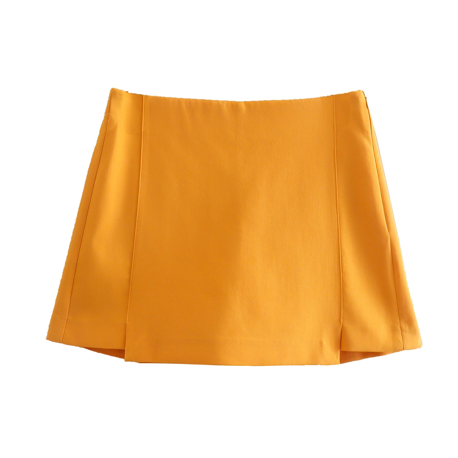 Zevity-Women-Fashion-Solid-Color-Hem-Irregular-Summer-Shorts-Lady-Chic-Side-Zipper-Casual-Shorts-Skirts-4