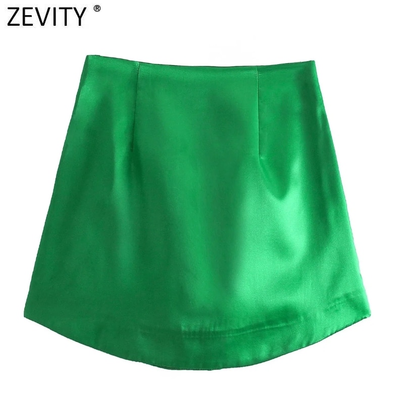 Zevity-Women-High-Street-Solid-Color-Side-Zipper-Sexy-Mini-Skirt-Faldas-Mujer-Ladies-Light-Soft-3
