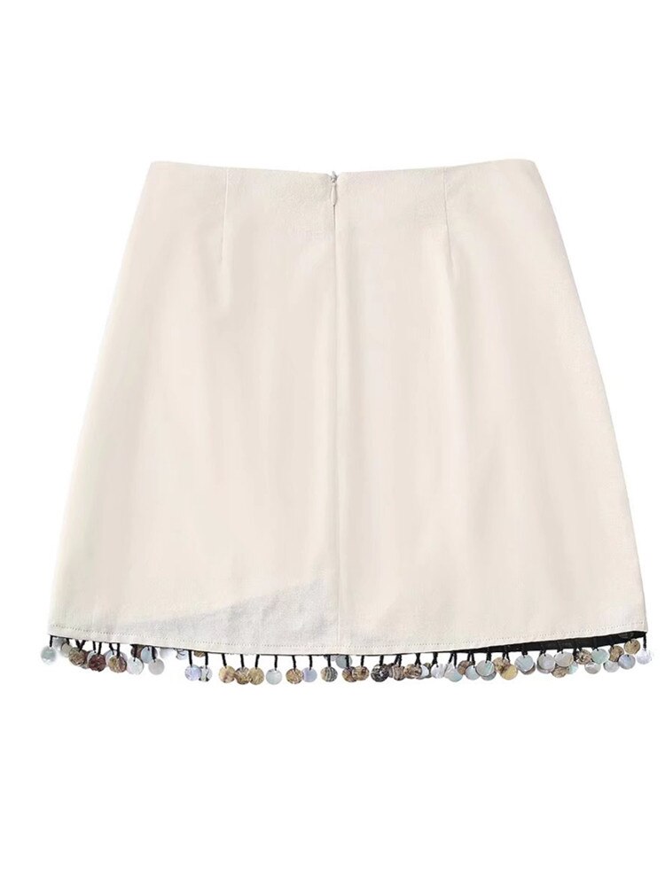 Zevity-Women-Vintage-Beading-Design-Casual-Linen-Skirt-Faldas-Mujer-Female-Side-Pleats-Irregular-Hem-National-2