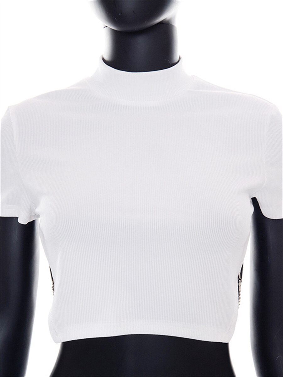 wsevypo-Chic-Chain-Backless-White-Knitted-T-shirt-Summer-Fashion-Women-Short-Sleeve-Crew-Neck-Cropped-4