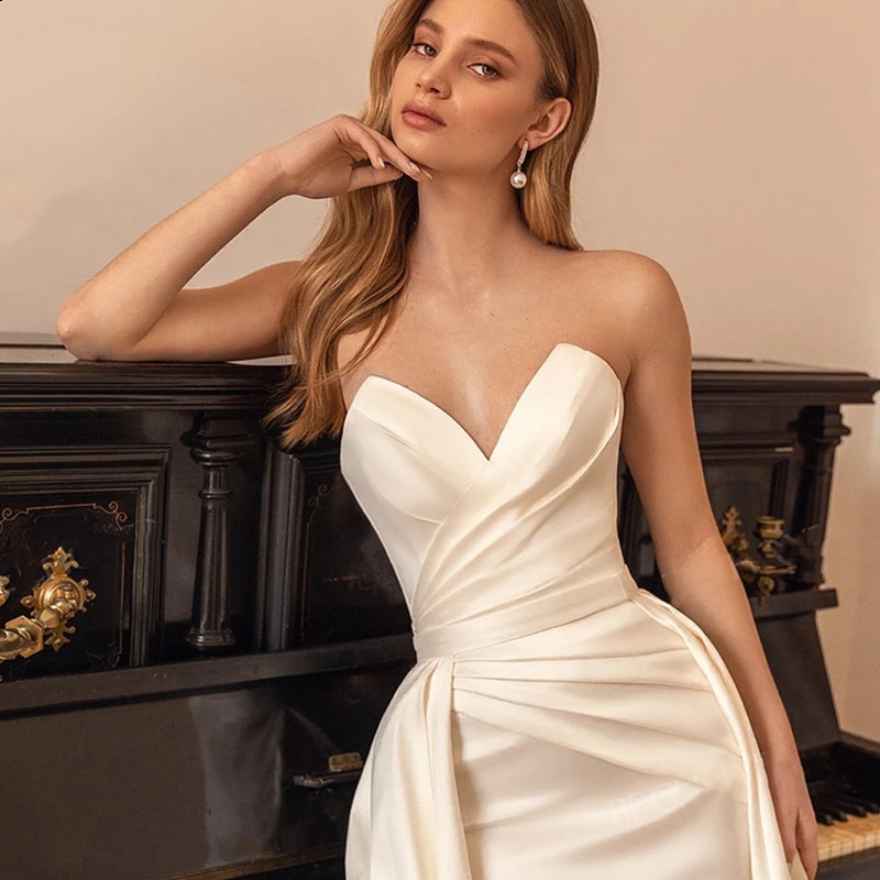 Elegant-Satin-Mermaid-Wedding-Dresses-Zipper-Back-2022-Bridal-Gowns-Sexy-V-Neck-Bride-With-Sweep-3