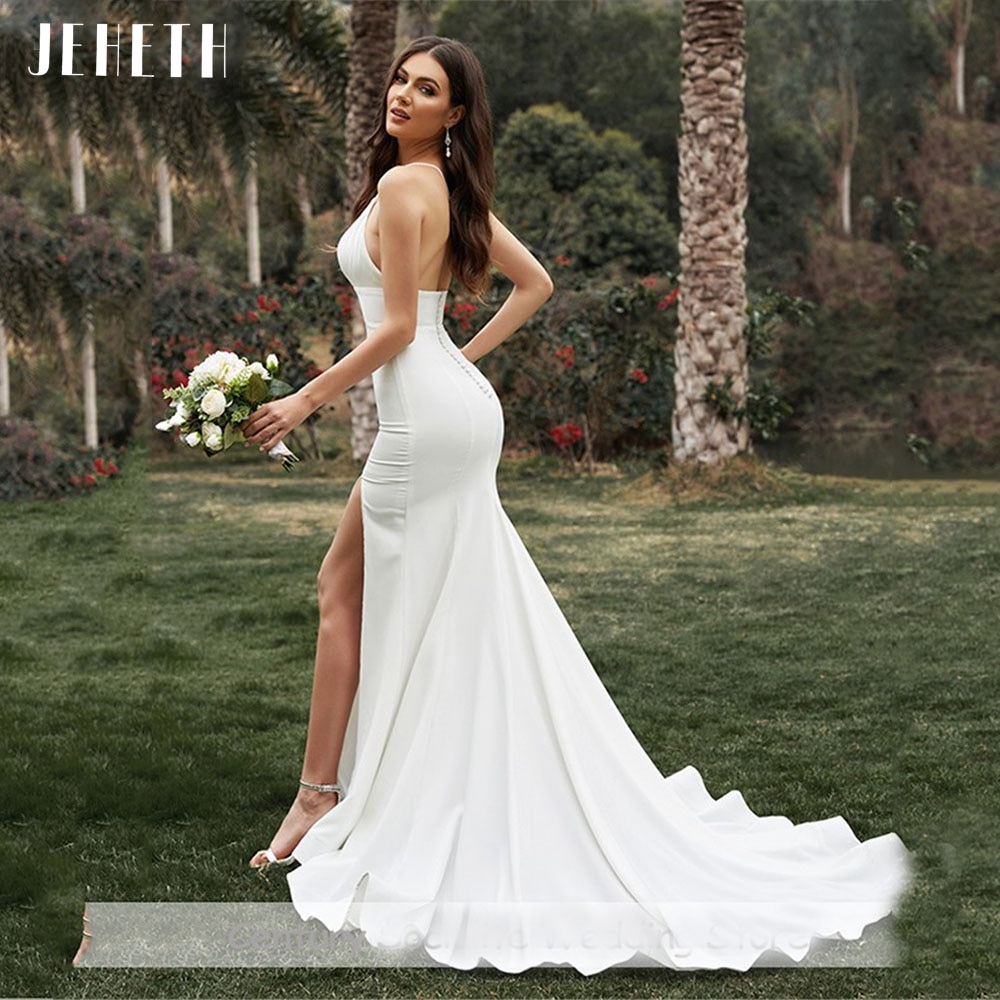 JEHETH-Sexy-High-Slit-Elastic-Soft-Satin-Mermaid-Wedding-Dresses-Spaghetti-Straps-Backless-V-neck-Bridal-3