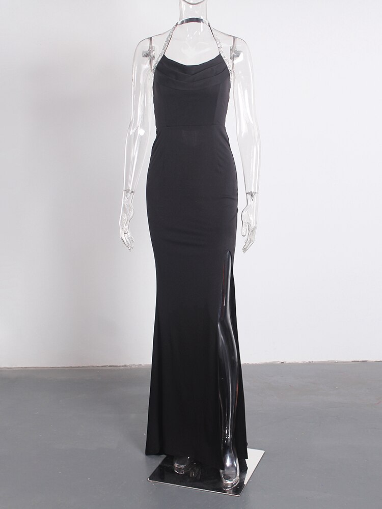 Backless-Rhinestone-Halter-Cowl-Neck-Low-Cut-Hollow-Out-Black-Sexy-Evening-Party-Maxi-Dress-Sleeveless-3