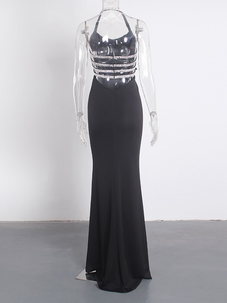 Backless-Rhinestone-Halter-Cowl-Neck-Low-Cut-Hollow-Out-Black-Sexy-Evening-Party-Maxi-Dress-Sleeveless-4