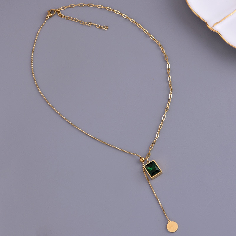 European-and-American-luxury-cubic-zirconia-stainless-steel-gold-colour-necklace-female-Korean-fashion-jewelry-girl-3