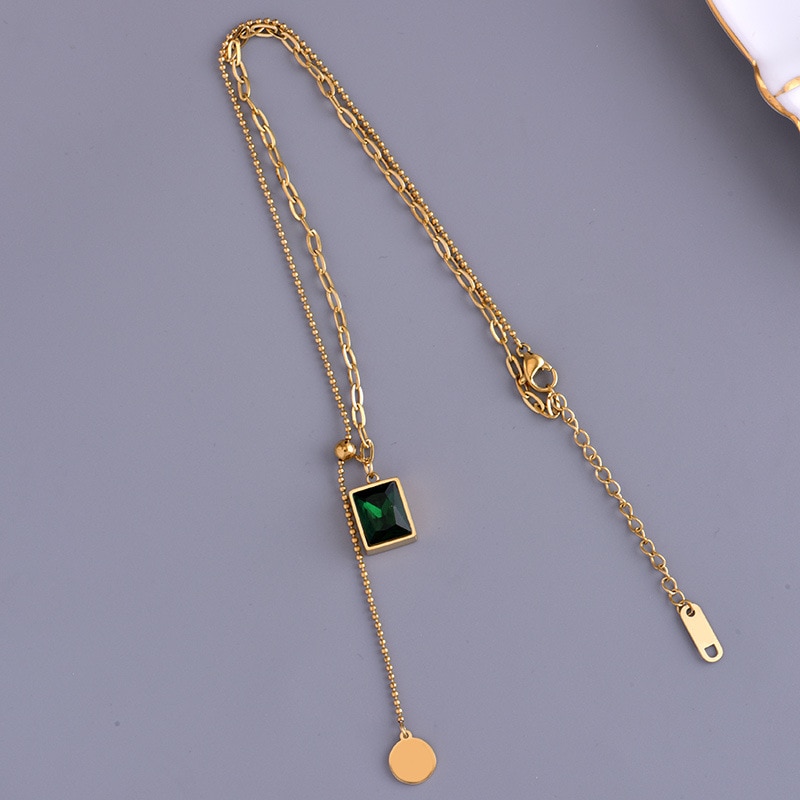 European-and-American-luxury-cubic-zirconia-stainless-steel-gold-colour-necklace-female-Korean-fashion-jewelry-girl-4