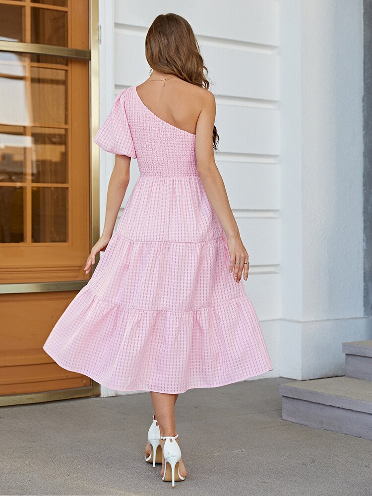 Simplee-Elegant-Women-Pink-Maxi-Dresses-2023-Spring-Summer-Lady-Short-Sleeves-One-shoulder-Long-Vestidos-5