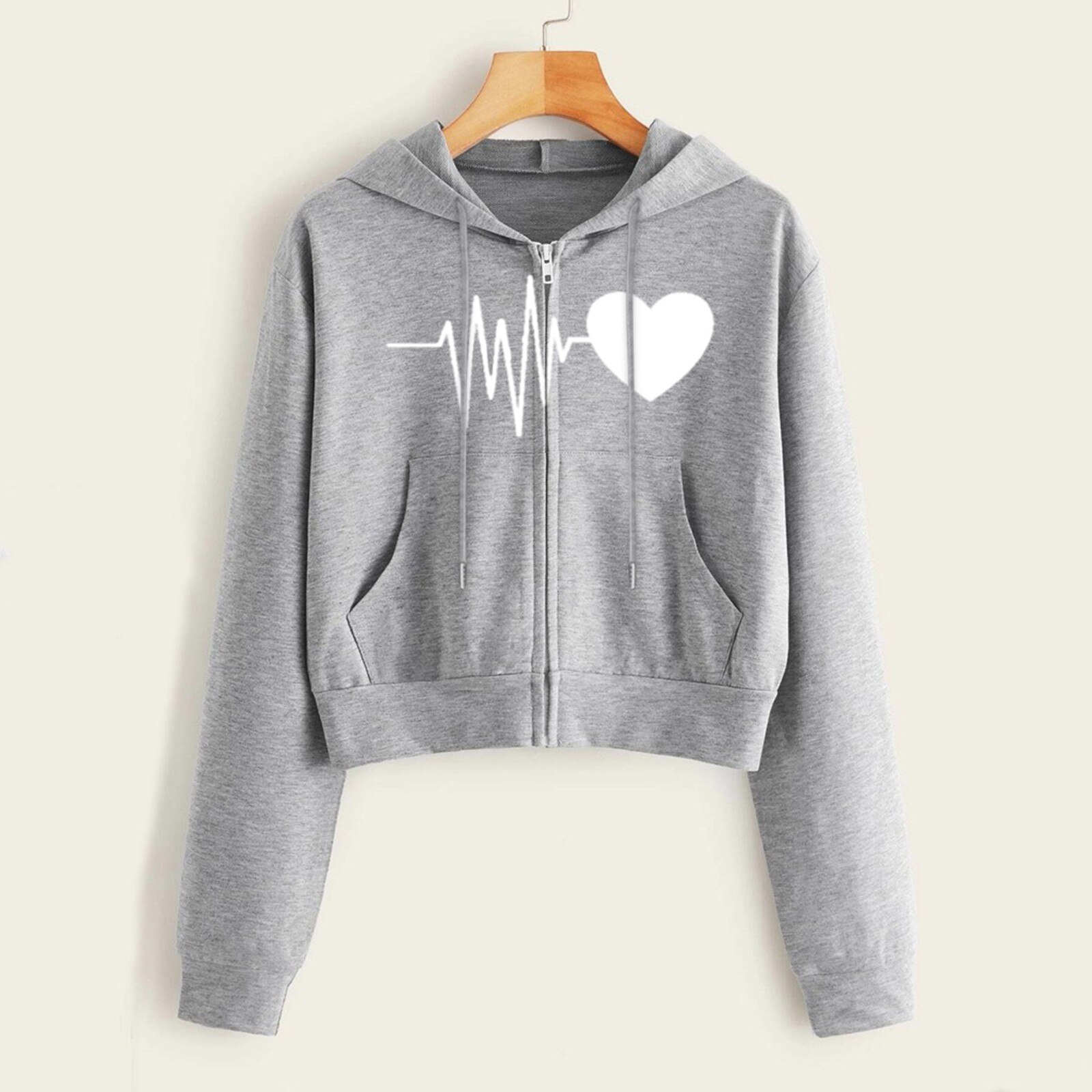 Heartbeat-Print-Zip-Up-Cropped-Hoodies-Sweatshirts-Sweatshirts-For-Teen-Girls-Harajuku-Kpop-Korean-Style-Clothes-3