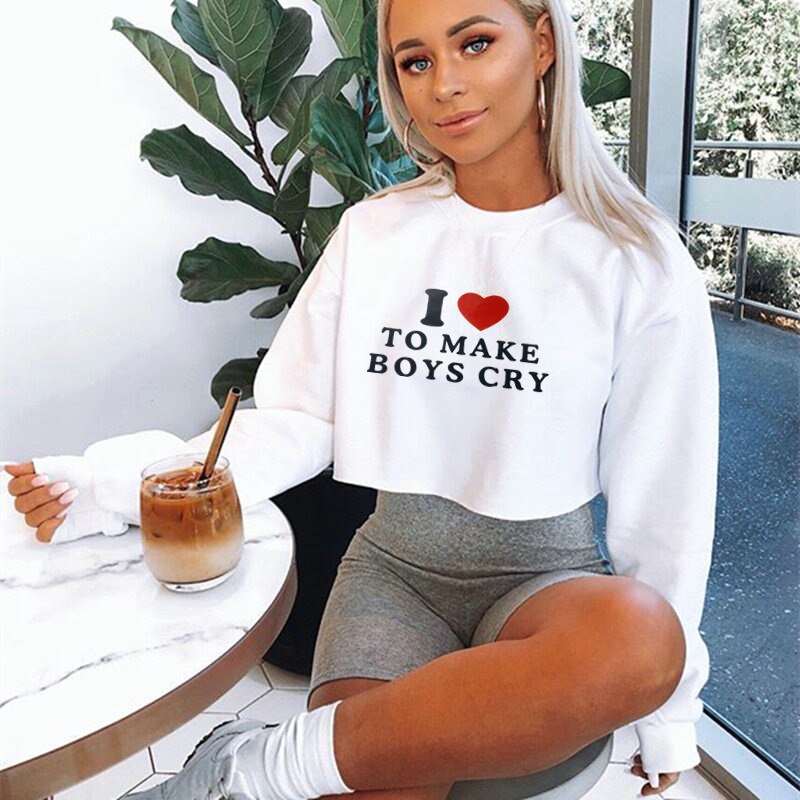 I-Love-To-Make-Boys-Cry-Funny-Letters-Printed-Women-Cropped-Sweatshirt-Long-Sleeve-O-Neck-1