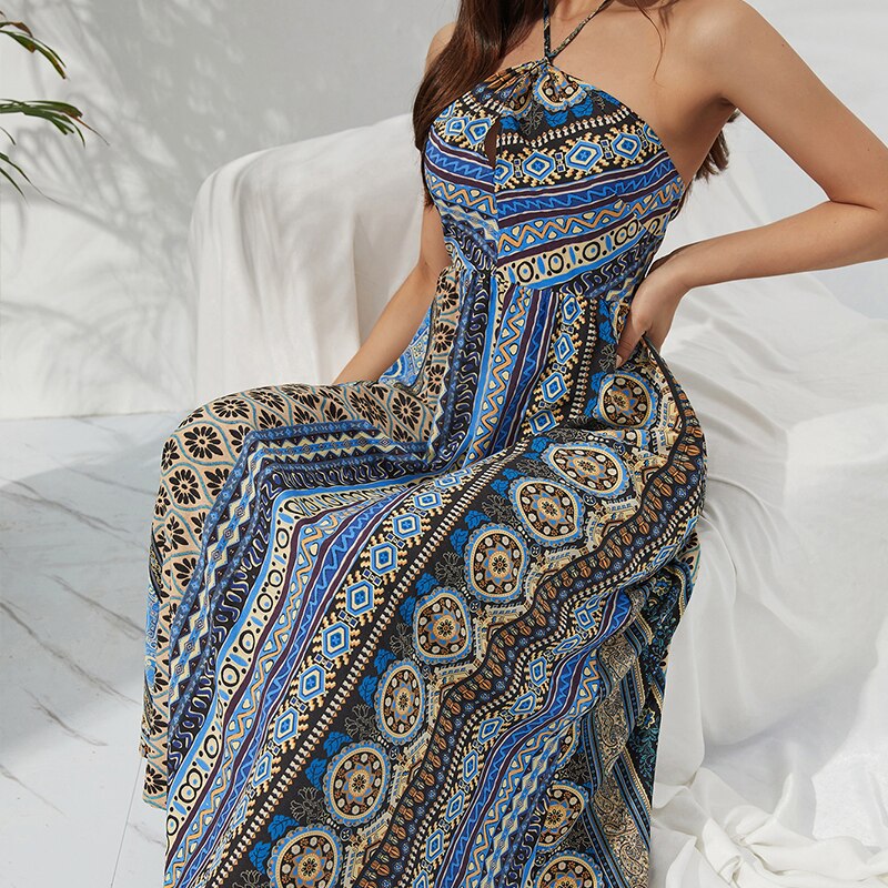 KEBY-ZJ-2022-Woman-Fashion-Summer-Colorful-Sexy-Halter-Neck-Long-Dress-Casual-Female-Sleeveless-Clothing-4